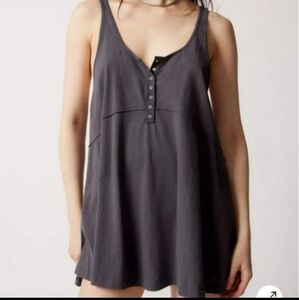 Nwot! Urban outfitters out from under Mayer babydoll mini dress charcoal